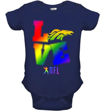 Load image into Gallery viewer, Love Denver Broncos lgbt NFL shirt