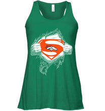 Load image into Gallery viewer, Denver Broncos Superman Ripped shirt