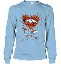Load image into Gallery viewer, Denver Broncos tiny hearts shape shirt
