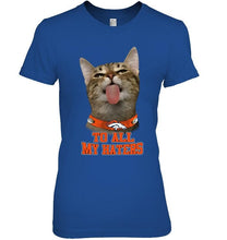 Load image into Gallery viewer, Denver Broncos cat to all my haters shirt