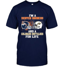 Load image into Gallery viewer, i'm a Denver Bronco and a Colorado Buffaloe for life shirt