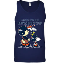 Load image into Gallery viewer, Here we go Denver Broncos snoopy shirt