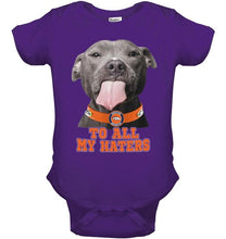 Load image into Gallery viewer, Denver Broncos to all my haters pitbull shirt