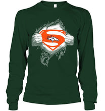 Load image into Gallery viewer, Denver Broncos Superman Ripped shirt