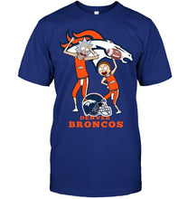 Load image into Gallery viewer, Denver Broncos Rick and morty fan shirt