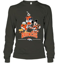 Load image into Gallery viewer, Denver Broncos mickey donald goofy fan shirt