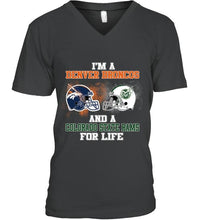 Load image into Gallery viewer, i'm a Denver Bronco and a Colorado State Ram for life shirt