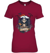 Load image into Gallery viewer, Denver Broncos Jack Skellington shirt