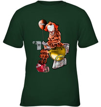 Load image into Gallery viewer, IT Denver Broncos in toilet halloween hoodie