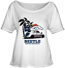 Load image into Gallery viewer, Beetle Denver Broncos on beach shirt
