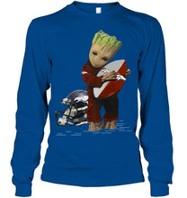 Load image into Gallery viewer, Groot loves Denver Broncos fan hoodie