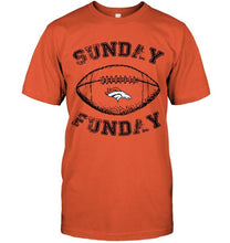 Load image into Gallery viewer, Sunday funday Denver Broncos lover shirt