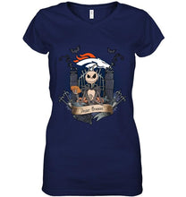 Load image into Gallery viewer, Denver Broncos Jack Skellington shirt