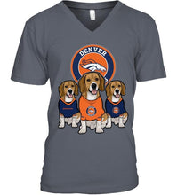 Load image into Gallery viewer, Denver Broncos Beagles fan shirt
