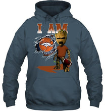 Load image into Gallery viewer, I am Denver Broncos groot shirt