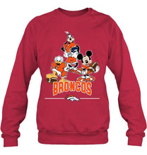 Load image into Gallery viewer, Denver Broncos mickey donald goofy fan shirt