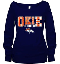 Load image into Gallery viewer, Okie dokie Denver Broncos fan shirt
