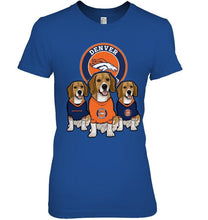 Load image into Gallery viewer, Denver Broncos Beagles fan shirt