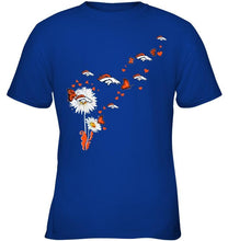 Load image into Gallery viewer, Denver Broncos daisy butterfly fan shirt