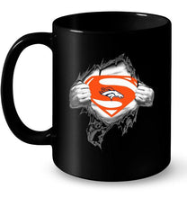 Load image into Gallery viewer, Denver Broncos Superman Ripped shirt