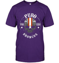 Load image into Gallery viewer, Puro Denver Broncos por vida fan shirt