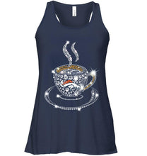 Load image into Gallery viewer, Denver Broncos coffee cup diamond glitter shirt