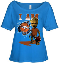 Load image into Gallery viewer, I am Denver Broncos groot shirt