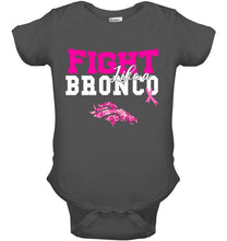 Load image into Gallery viewer, Fight like a Bronco Denver Broncos br east cancer support fan shirt
