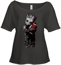 Load image into Gallery viewer, baby groot loves Denver Broncos shirt