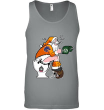 Load image into Gallery viewer, Santa Boise State Broncos in bathroom shirt