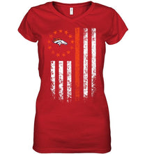 Load image into Gallery viewer, Denver Broncos american flag star shirt