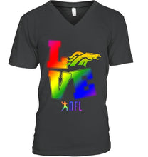 Load image into Gallery viewer, Love Denver Broncos lgbt NFL shirt