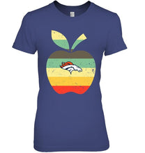 Load image into Gallery viewer, Denver Broncos teacher apple retro shirt