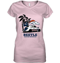 Load image into Gallery viewer, Beetle Denver Broncos on beach shirt