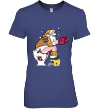 Load image into Gallery viewer, Santa Western Michigan Broncos in bathroom shirt