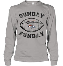 Load image into Gallery viewer, Sunday funday Denver Broncos lover shirt