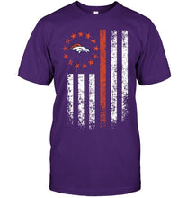 Load image into Gallery viewer, Denver Broncos american flag star shirt