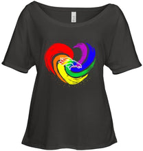 Load image into Gallery viewer, Denver Broncos lgbt tornado heart shirt
