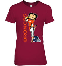 Load image into Gallery viewer, Denver Broncos betty boop fan shirt