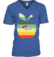 Load image into Gallery viewer, Denver Broncos teacher apple retro shirt