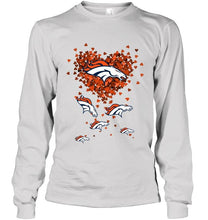 Load image into Gallery viewer, Denver Broncos tiny hearts shape shirt
