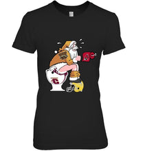 Load image into Gallery viewer, Santa Western Michigan Broncos in bathroom shirt