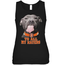 Load image into Gallery viewer, Denver Broncos to all my haters pitbull shirt