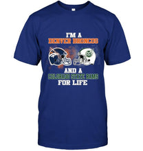 Load image into Gallery viewer, i'm a Denver Bronco and a Colorado State Ram for life shirt