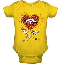 Load image into Gallery viewer, Denver Broncos tiny hearts shape shirt