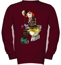 Load image into Gallery viewer, IT Western Michigan Broncos in toilet halloween hoodie