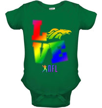 Load image into Gallery viewer, Love Denver Broncos lgbt NFL shirt