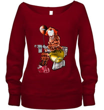 Load image into Gallery viewer, IT Denver Broncos in toilet halloween hoodie