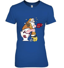 Load image into Gallery viewer, Santa Western Michigan Broncos in bathroom shirt