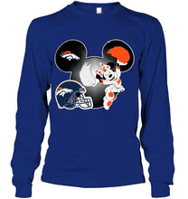 Load image into Gallery viewer, Denver Broncos Minnie cheerleader shirt